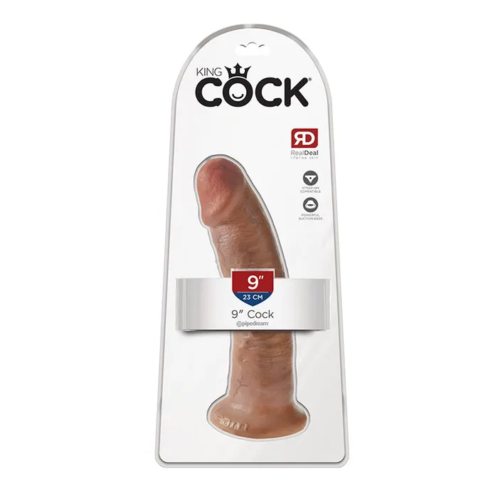 Pipedream King Cock 9 in Cock Realistic Dildo With Suction Cup Tan Pipedream Female Sex Toys Pipedream King Cock 9 in Cock Realistic Dildo With Suction Cup Tan Pipedream Female Sex Toys