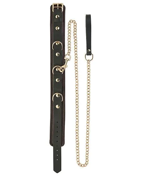 Spartacus Collar Leash Brown Leather Wgold Accent Hardware Spartacus Restraints Spartacus Collar Leash Brown Leather Wgold Accent Hardware Spartacus Restraints