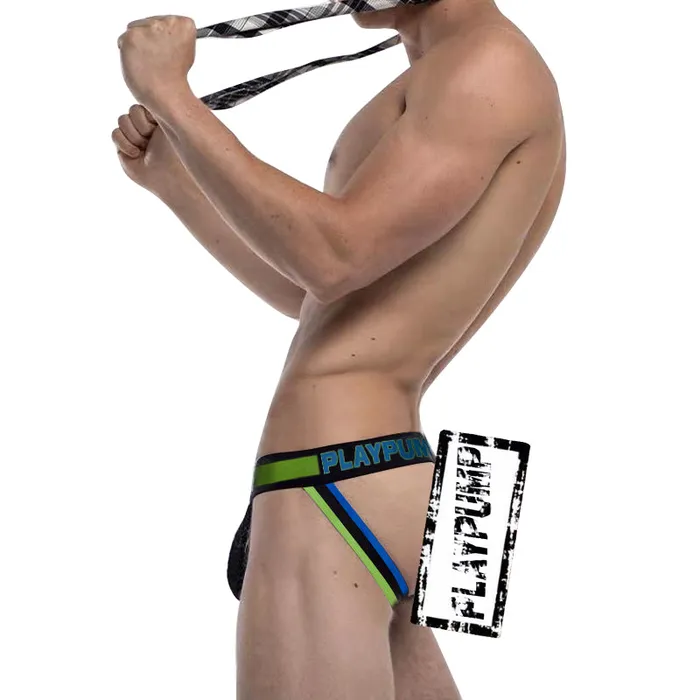 Vibrators CLUB JOX PLAYPUMP PP9115 GREEN L JOCKSTRAP Club Jox