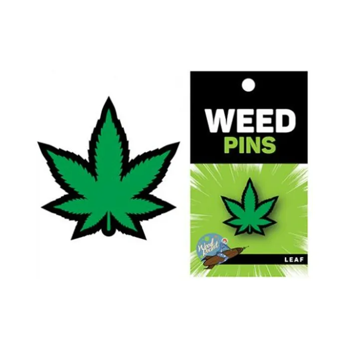 Weed Pin Green Marijuana Leaf Wood Rocket LLC Vibrators