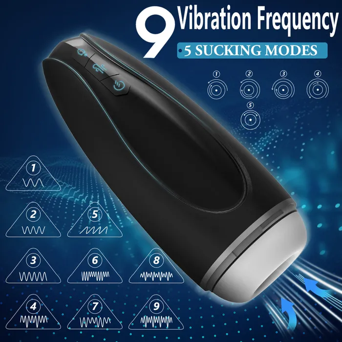 YoYoLemon Male Masturbator with Vibrating and Suction Realistic Textured Vagina Pocket Pussy YoYoLemon Male Sex Toys