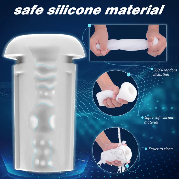 YoYoLemon Male Masturbator with Vibrating and Suction Realistic Textured Vagina Pocket Pussy YoYoLemon Male Sex Toys