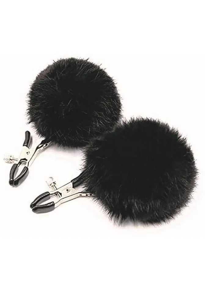 AF Dildos Sexy AF Nipple Clamps Puff Balls
