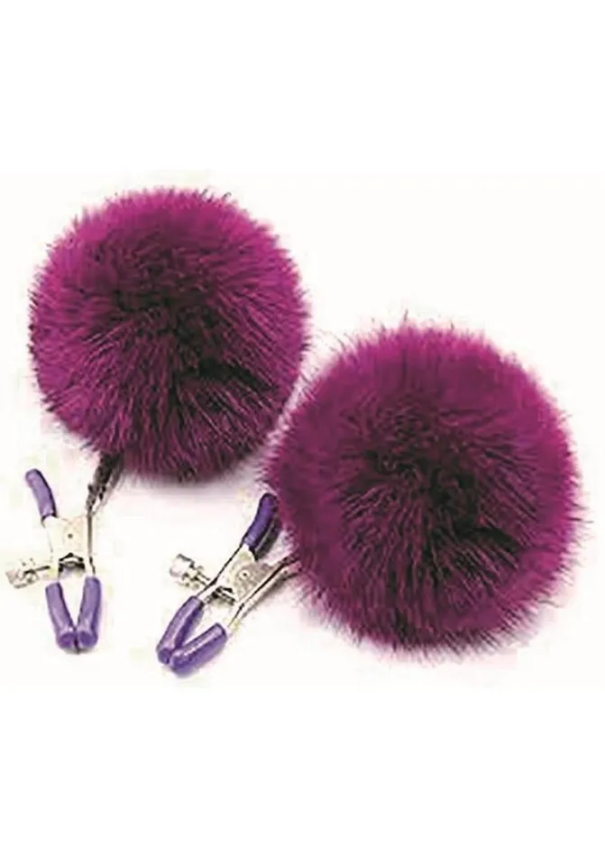 AF Dildos Sexy AF Nipple Clamps Puff Balls