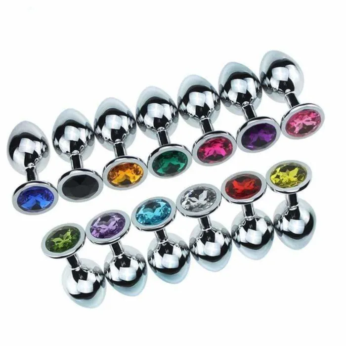Anal Elegant Gemmed Steel Plug loveplugs
