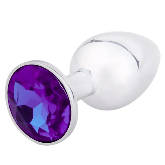 Anal Elegant Gemmed Steel Plug loveplugs
