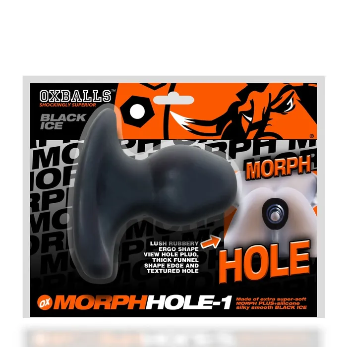 Anal Oxballs Oxballs Morphhole 1 Gaper Fuck Plug Black Ice Small