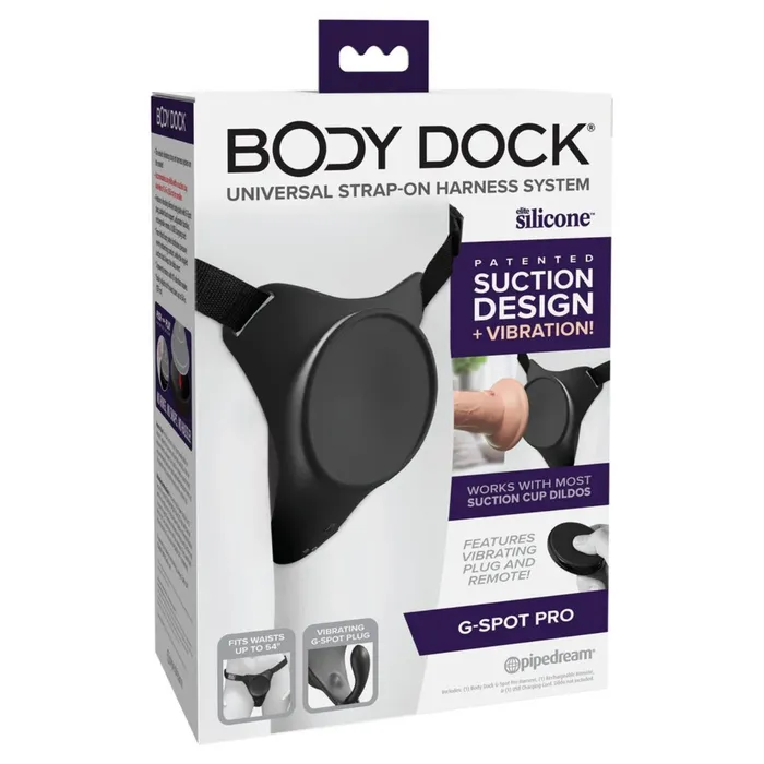 Body Dock Female Sex Toys Body Dock GSpot Pro Strap On Harness Black