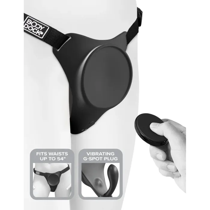 Body Dock Female Sex Toys Body Dock GSpot Pro Strap On Harness Black