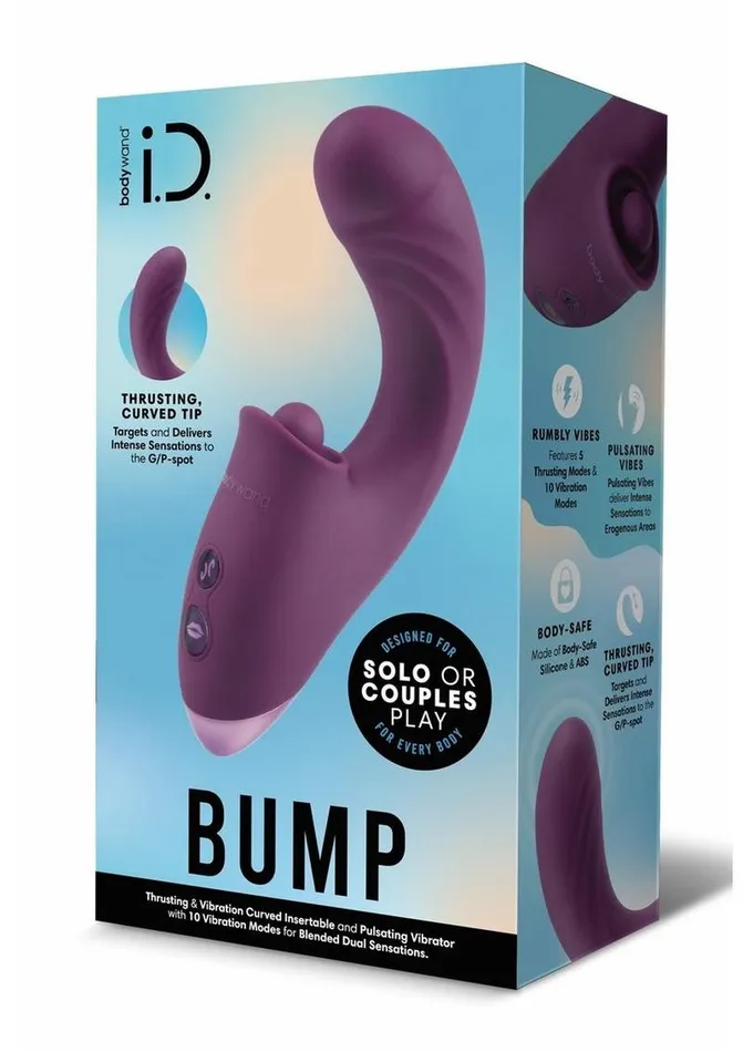 Bodywand Female Sex Toys Bodywand Id Bump Rechargeable Silicone Dual Stimulating Vibrator
