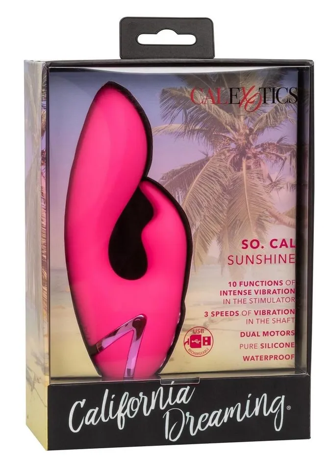 California Dreaming So Cal Sunshine Rechargeable Silicone Rabbit Vibrator California Dreaming Female Sex Toys California Dreaming So Cal Sunshine Rechargeable Silicone Rabbit Vibrator California Dreaming Female Sex Toys
