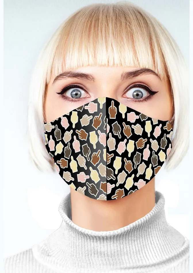 Candyprints Party Female Sex Toys Super Fun F U Finger Mask