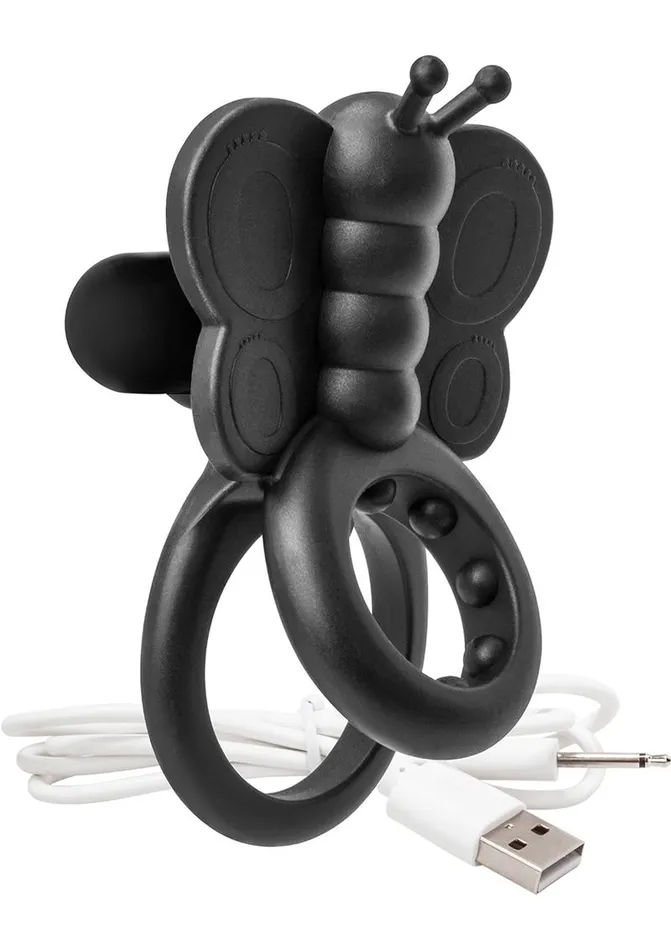 Charged Monarch USB Rechargeable Butterfly Vibe Silicone Cock Ring Waterproof Charged Male Sex Toys Charged Monarch USB Rechargeable Butterfly Vibe Silicone Cock Ring Waterproof Charged Male Sex Toys