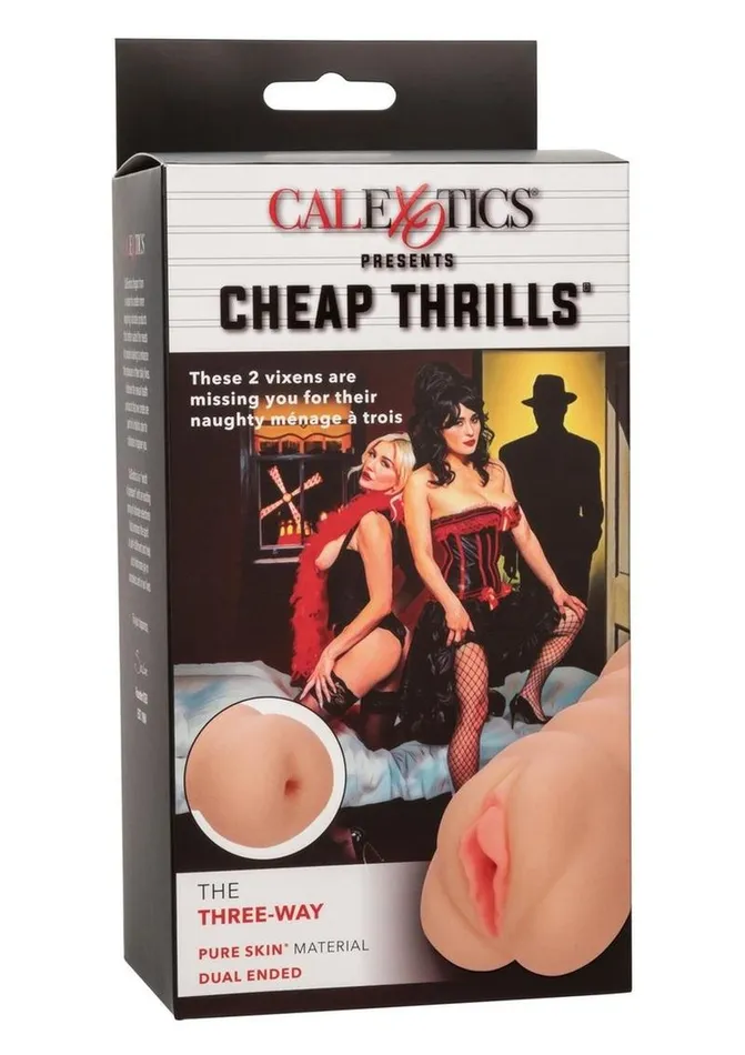 Cheap Thrills Male Sex Toys Cheap Thrills The ThreeWay Dual End Stroker Pussy and Ass