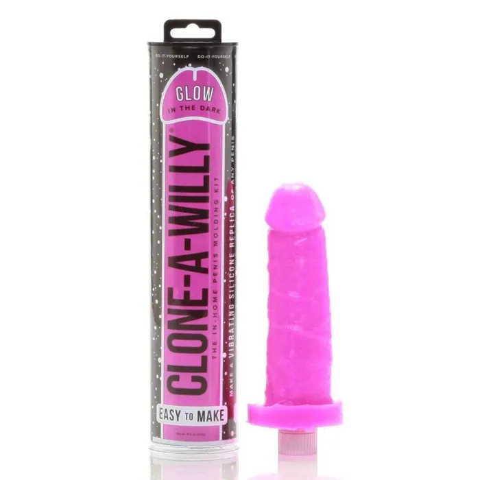 Clone A Willy Penis Moulding Kit Glow In The Dark Hot Pink CloneAWilly Dildos