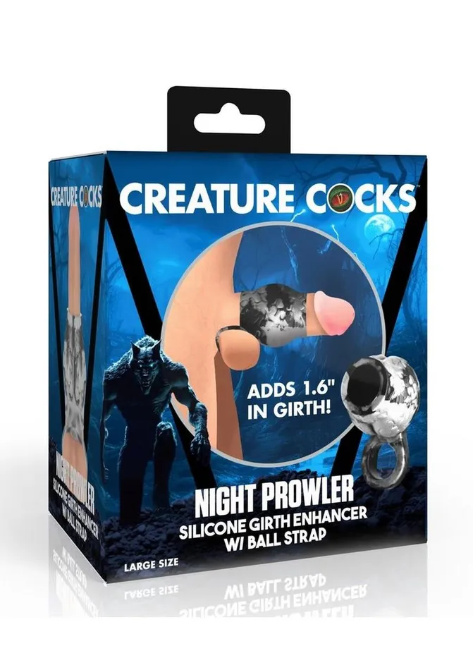 Creature Cocks Night Prowler Silicone Penis Sleeve and Ball Stretcher Creature Cocks Male Sex Toys