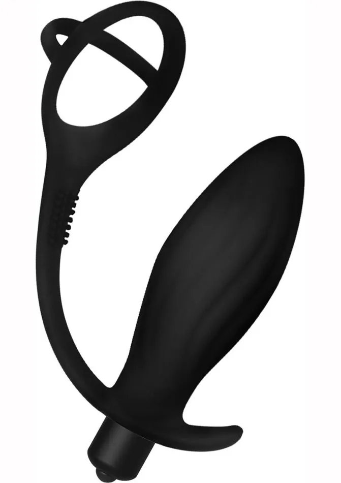 Decadence Male Sex Toys Decadence Ball Buster Silicone Vibrating Butt Plug with Cock Ring Decadence Male Sex Toys Decadence Ball Buster Silicone Vibrating Butt Plug with Cock Ring