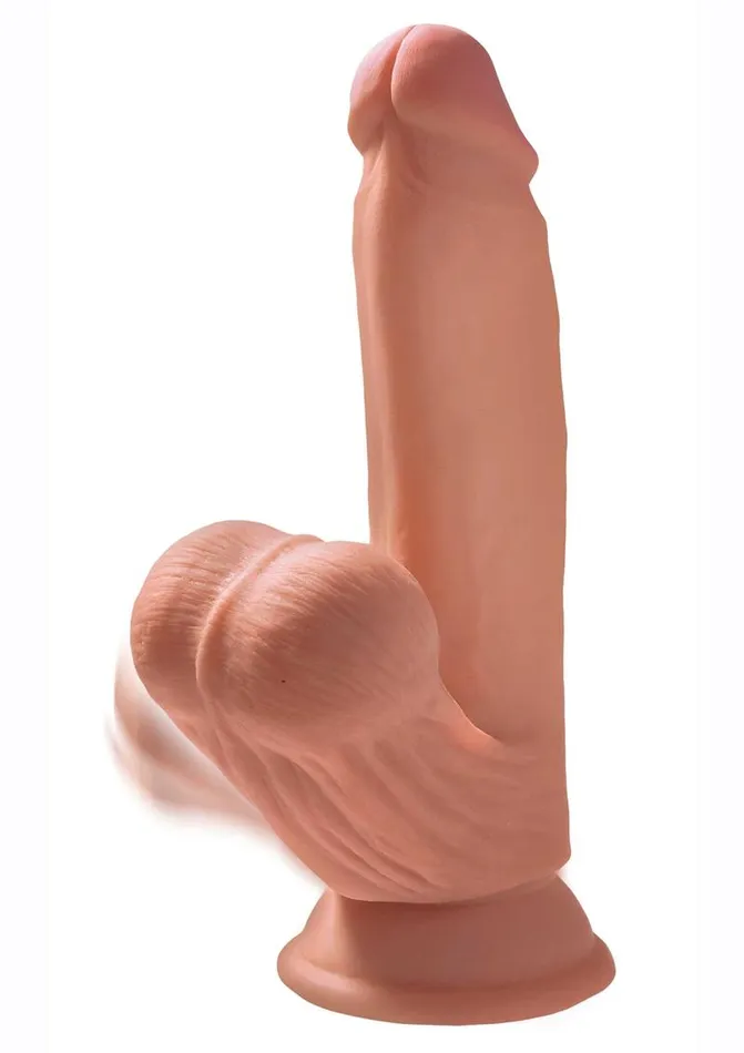 Dildos King Cock King Cock Plus Triple Density Dildo with Swinging Balls