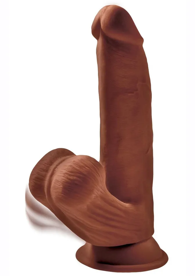 Dildos King Cock King Cock Plus Triple Density Dildo with Swinging Balls