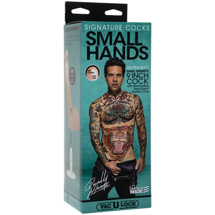 Dildos Signature Cocks Signature Cocks Small Hands Ultraskyn VacULock Dildo Pink 9 Inch