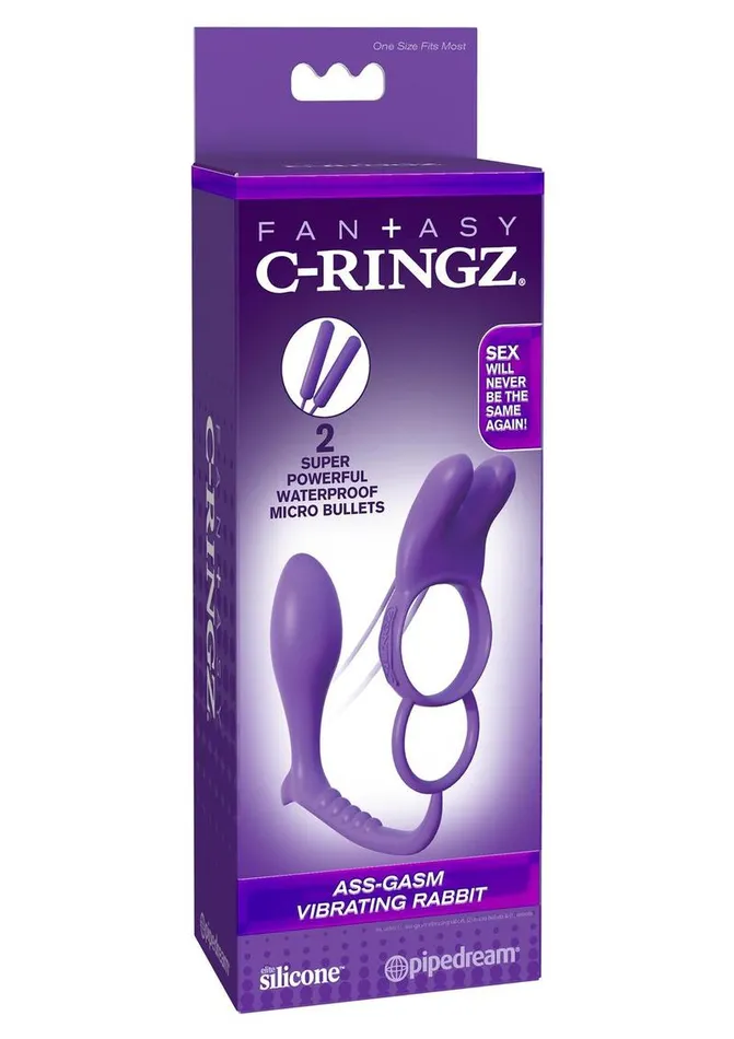 Fantasy CRingz Male Sex Toys Fantasy CRingz AssGasm Silicone Vibrating Rabbit and Cock Ring Fantasy CRingz Male Sex Toys Fantasy CRingz AssGasm Silicone Vibrating Rabbit and Cock Ring
