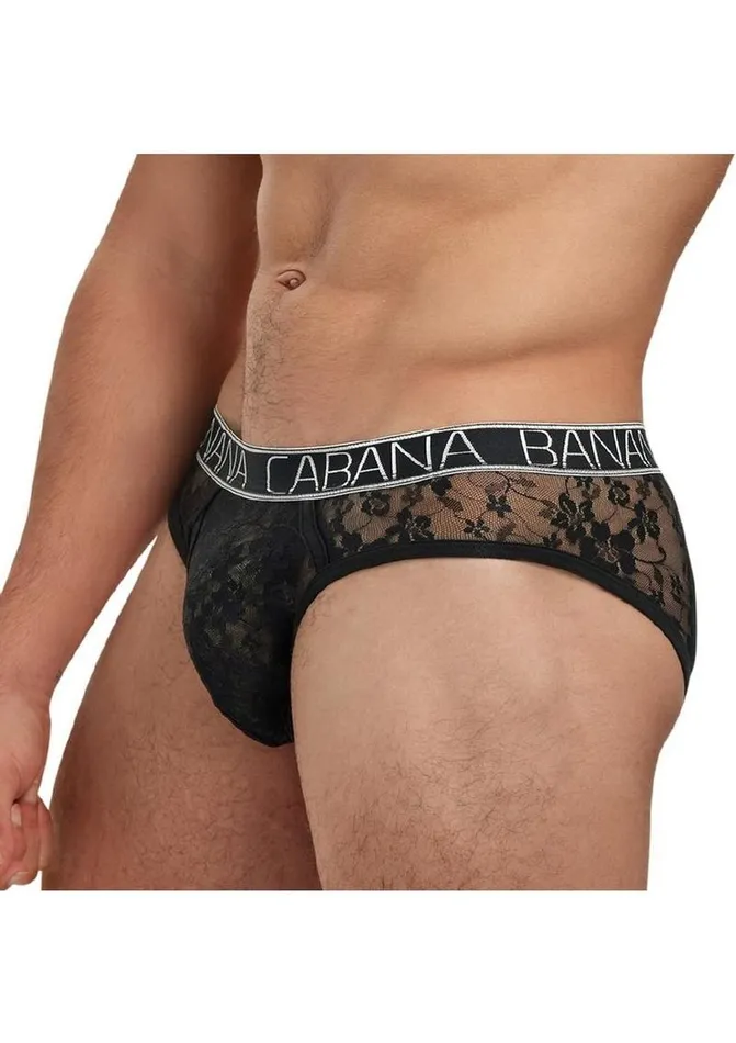 Female Sex Toys Banana Cabana Banana Cabana Lace Nights Low Rise Brief