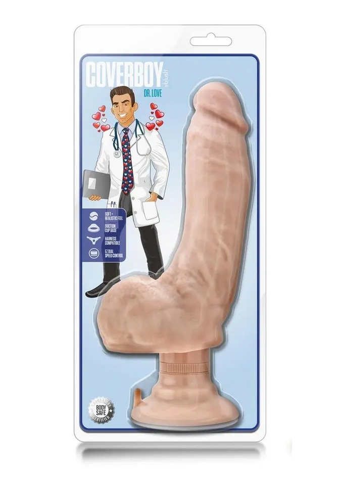 Female Sex Toys Coverboy Loverboy Doctor Love Dildo with Balls