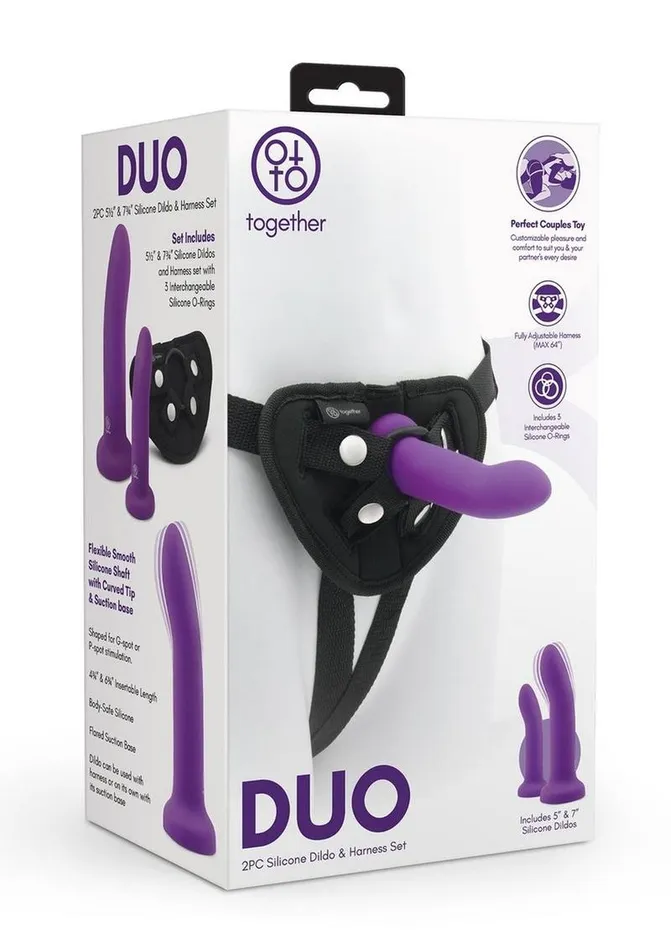 Female Sex Toys Together Toys Duo Silicone 55in 775in Dildos and Harness Together Toys