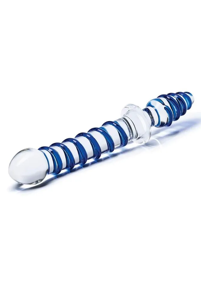 Glas Dildos Glas Mr Swirly Double Ended Glass Dildo and Butt Plug