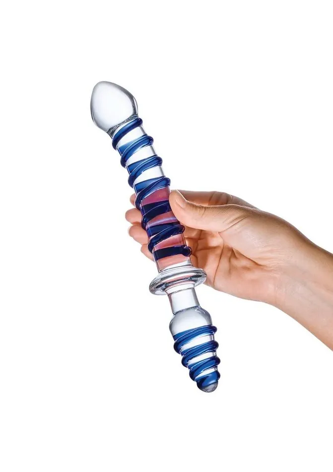 Glas Dildos Glas Mr Swirly Double Ended Glass Dildo and Butt Plug