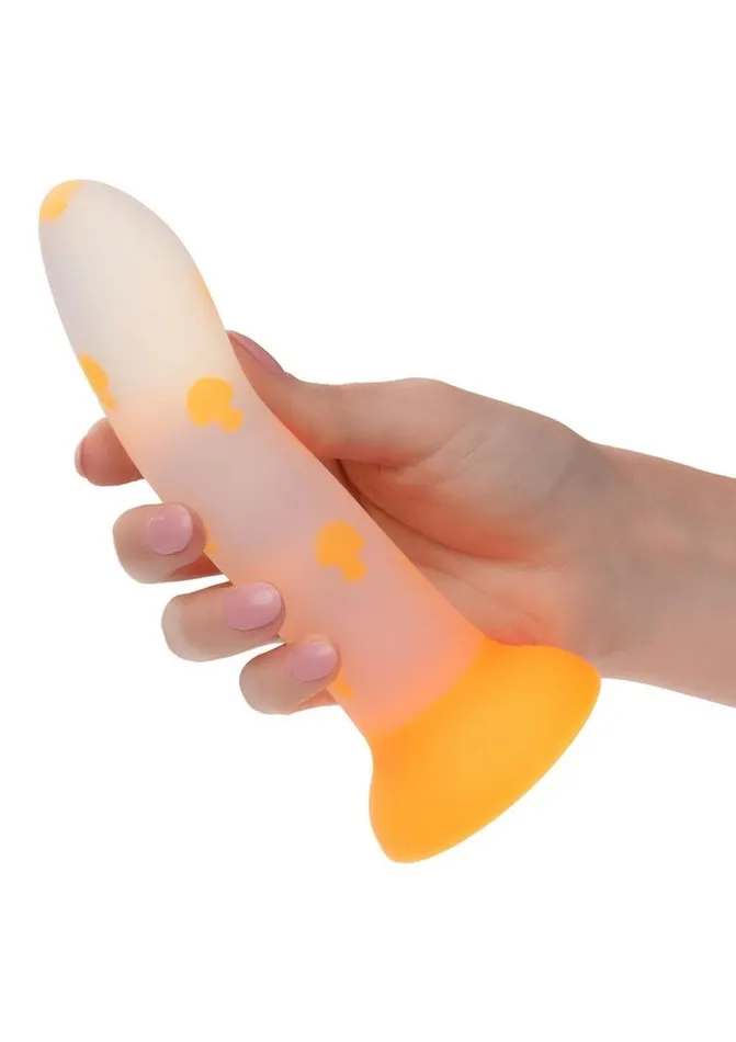 Glow Stick Mushroom Silicone Glow In The Dark Dildo with Suction Base Glow Stick Female Sex Toys