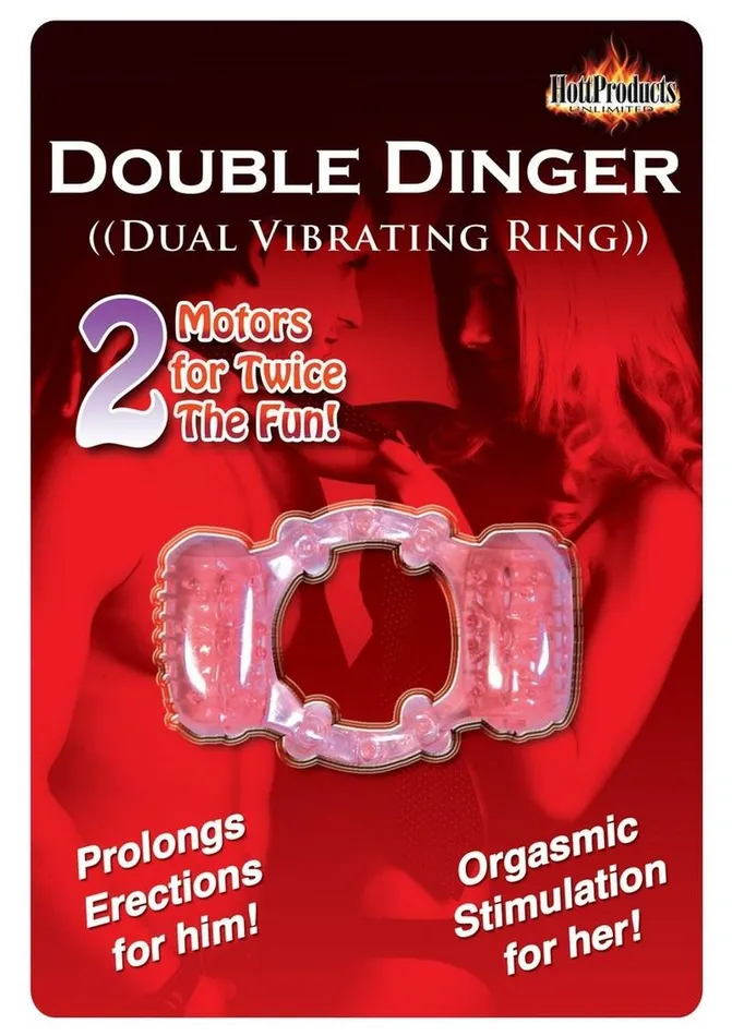 Humm Dinger Double Dinger Dual Vibrating Cock Ring Hott Products Couples