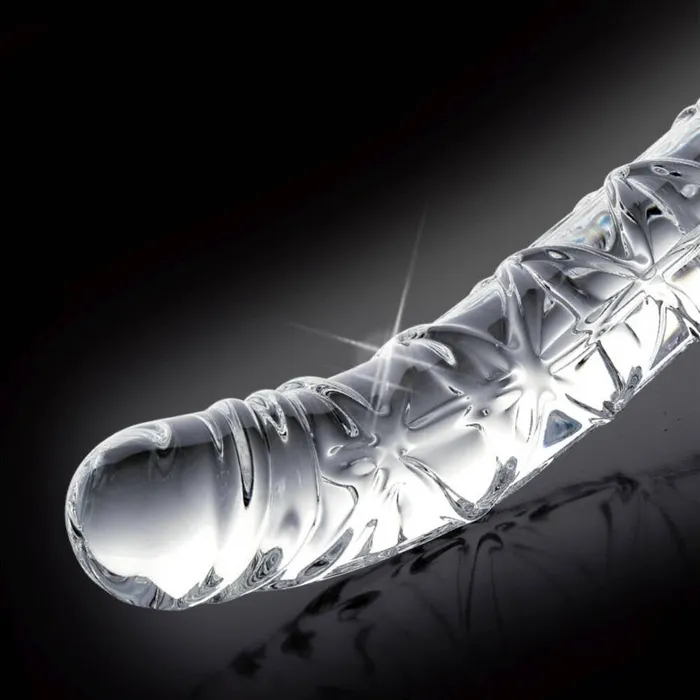 Icicles No 60 Textured Realistic Glass Dildo Icicles Dildos
