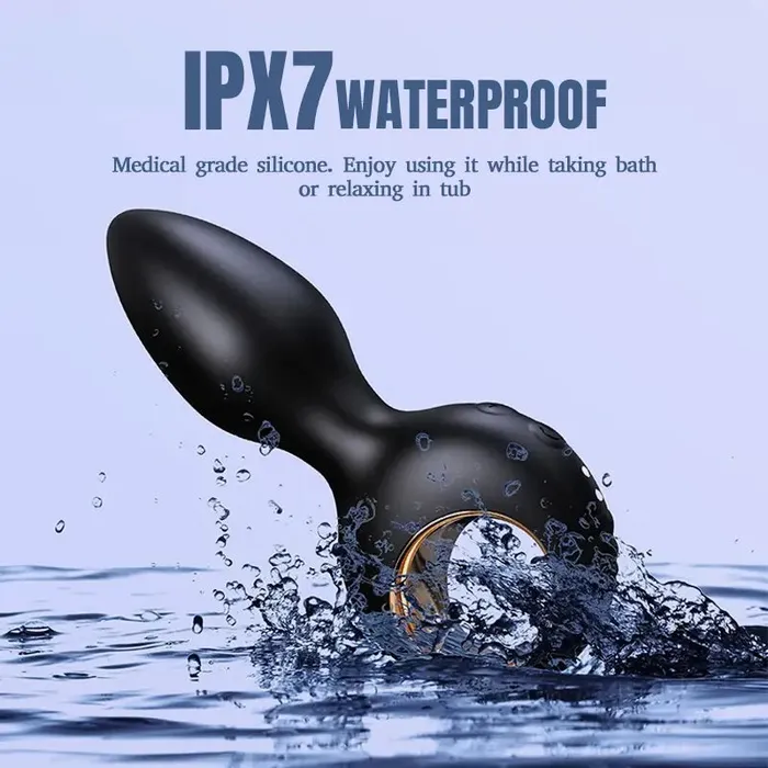 Inyarose Male Sex Toys RemoteControlled Vibrating Anal Plug with 10 Modes