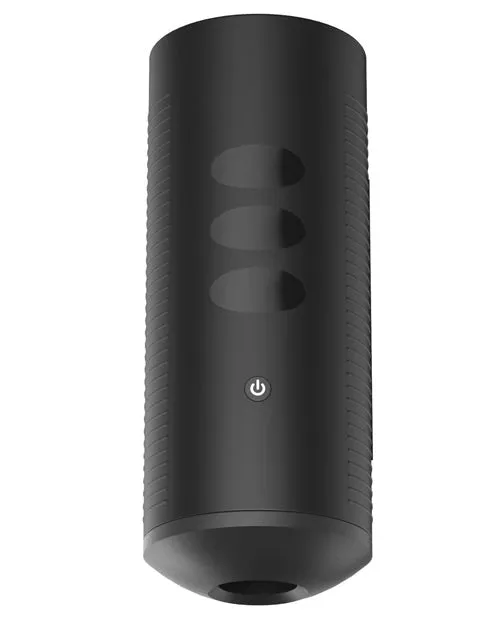 Kiiroo Titan Interactive Vibrating Stroker Black Open Desires Male Sex Toys