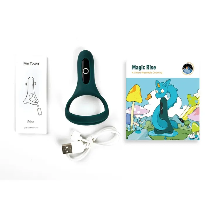 Magic Motion Couples Magic Motion Rise Smart Vibrating Cock Ring Green