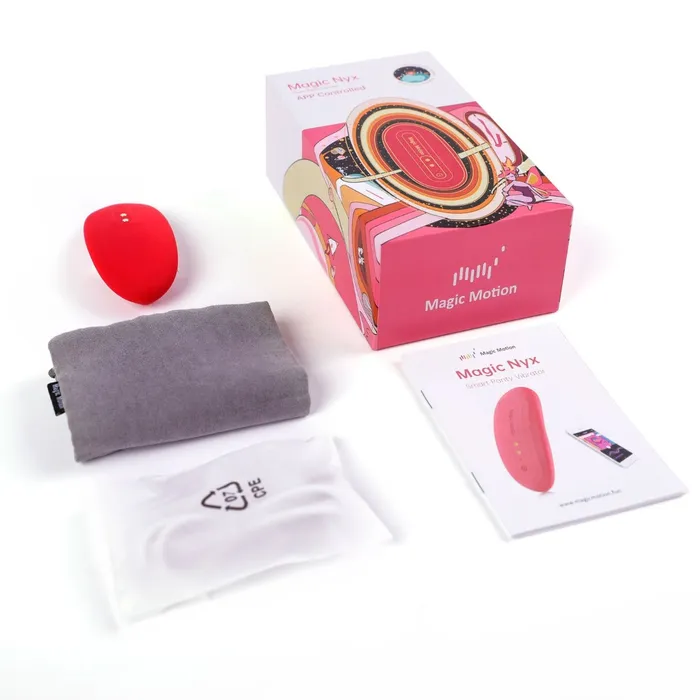 Magic Motion Female Sex Toys Magic Motion Nyx Smart Panties Vibrator With App Control Red Magic Motion Female Sex Toys Magic Motion Nyx Smart Panties Vibrator With App Control Red
