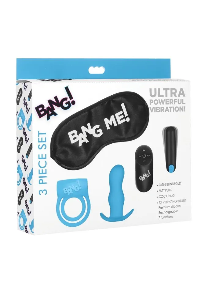 Male Sex Toys BANG Bang Duo Blast Plug and Cock Ring Kit