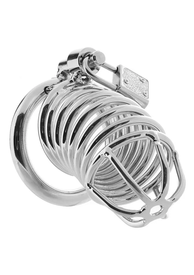 Male Sex Toys Deluxe Chastity Cage Blue Line CandB Gear