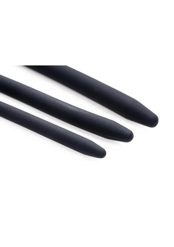 Male Sex Toys Master Series Master Series Bolted Deluxe Silicone Urethral Sounds