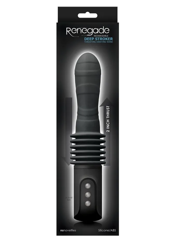 Male Sex Toys Renegade Rechargeable Deep Stroker Silicone Thrusting Vibrating Wand Massager Renegade Male Sex Toys Renegade Rechargeable Deep Stroker Silicone Thrusting Vibrating Wand Massager Renegade