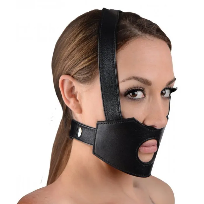 Master Series Dildos Master Series Face Fuk II Dildo Face Harness Black