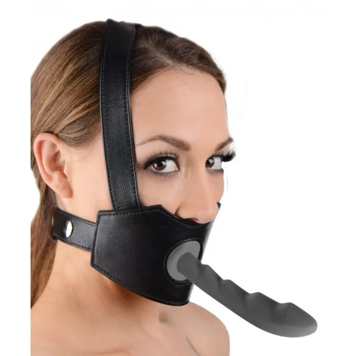 Master Series Dildos Master Series Face Fuk II Dildo Face Harness Black