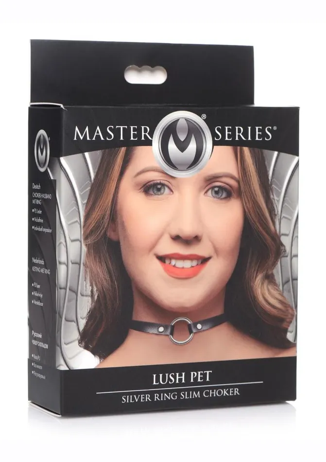 Master Series Male Sex Toys Master Series Silver Ring Slim Choker