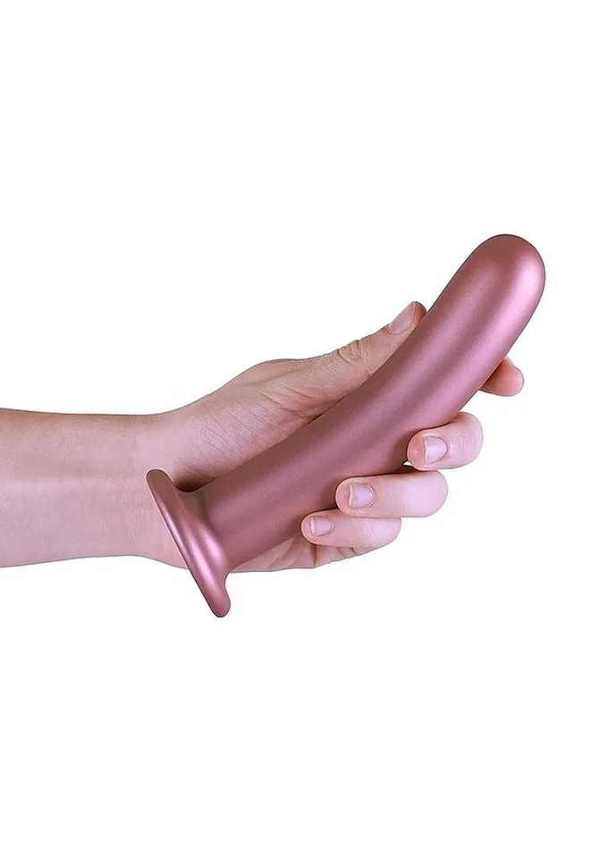 Ouch Female Sex Toys Ouch Smooth GSpot Silicone Dildo 7in Metallic