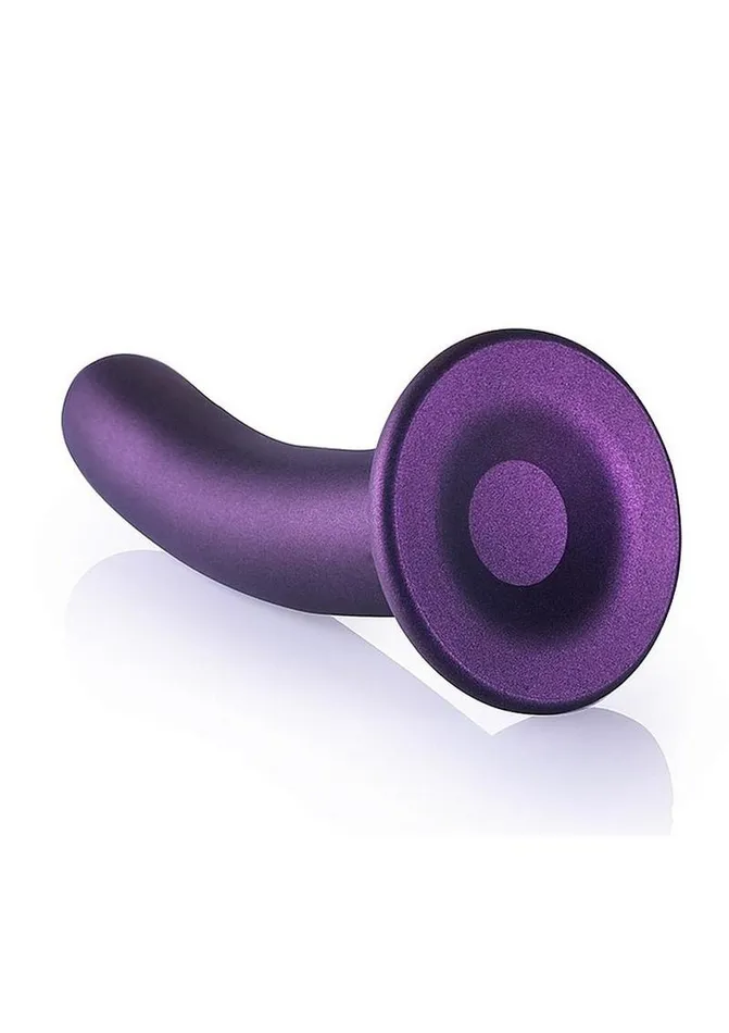 Ouch Female Sex Toys Ouch Smooth GSpot Silicone Dildo 7in Metallic