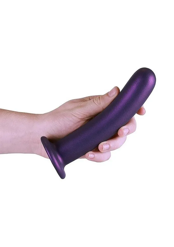 Ouch Female Sex Toys Ouch Smooth GSpot Silicone Dildo 7in Metallic