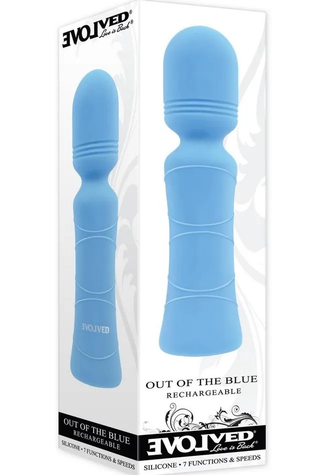 Out Of The Blue Rechargeable Silicone Wand Vibrator Evolved Vibrators