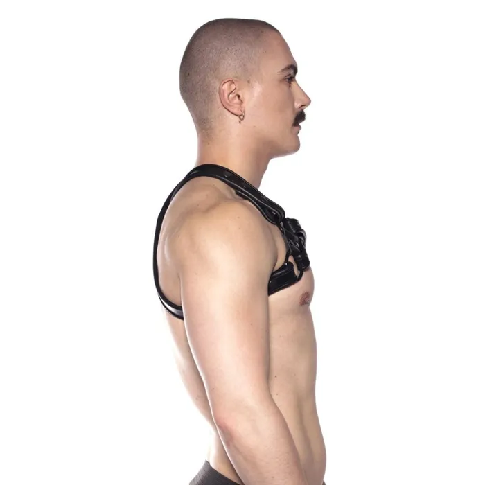 Prowler RED Restraints Prowler RED Leather Cross Harness Black