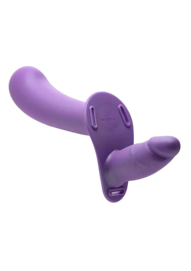 STRAP U Female Sex Toys Strap U 28x Rechargeable Silicone 28x Large Double Dildo with Harness and Remote Control